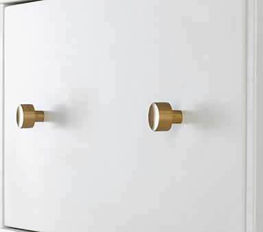 Cameron Wall System Traditional Cabinet Hardware, Brass, UPS- set of 2 - Image 0