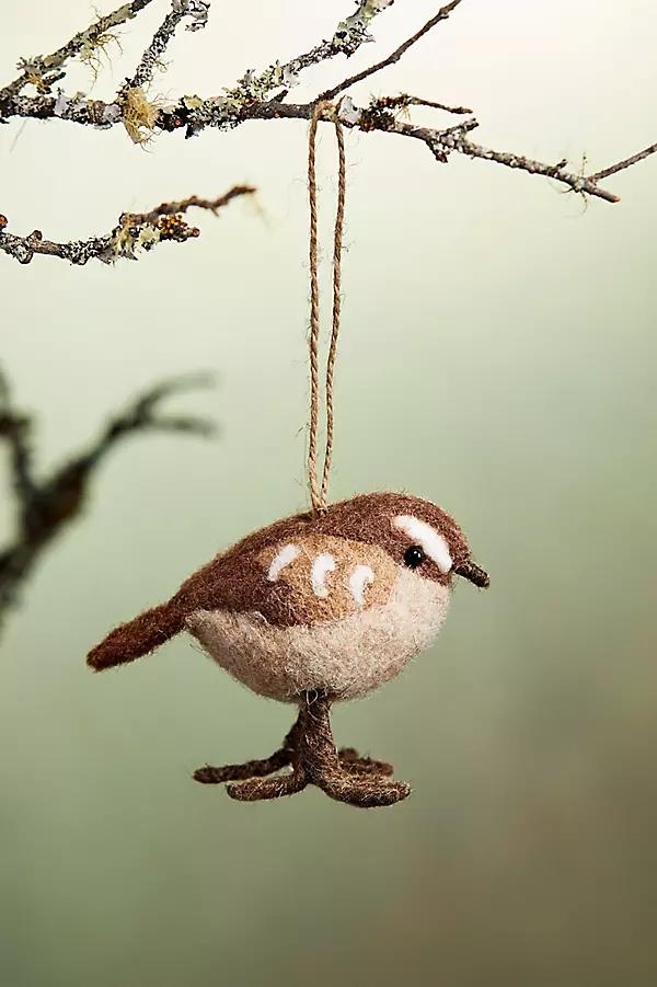 Woodland Bird Felt Critter Ornament - Image 0