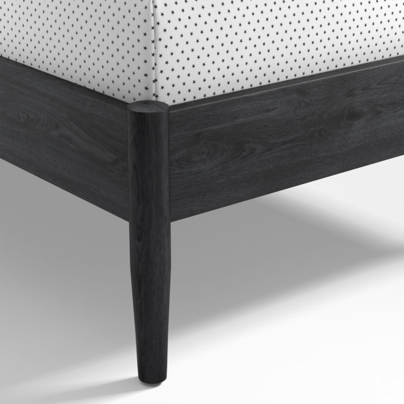 Bodie Spindle Ebonized Black Wood Kids Queen Bed - Image 3