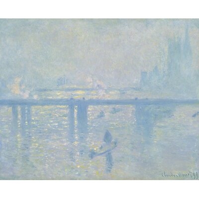 'Charing Cross Bridge' by Claude Monet Print on Wrapped Canvas - Image 0