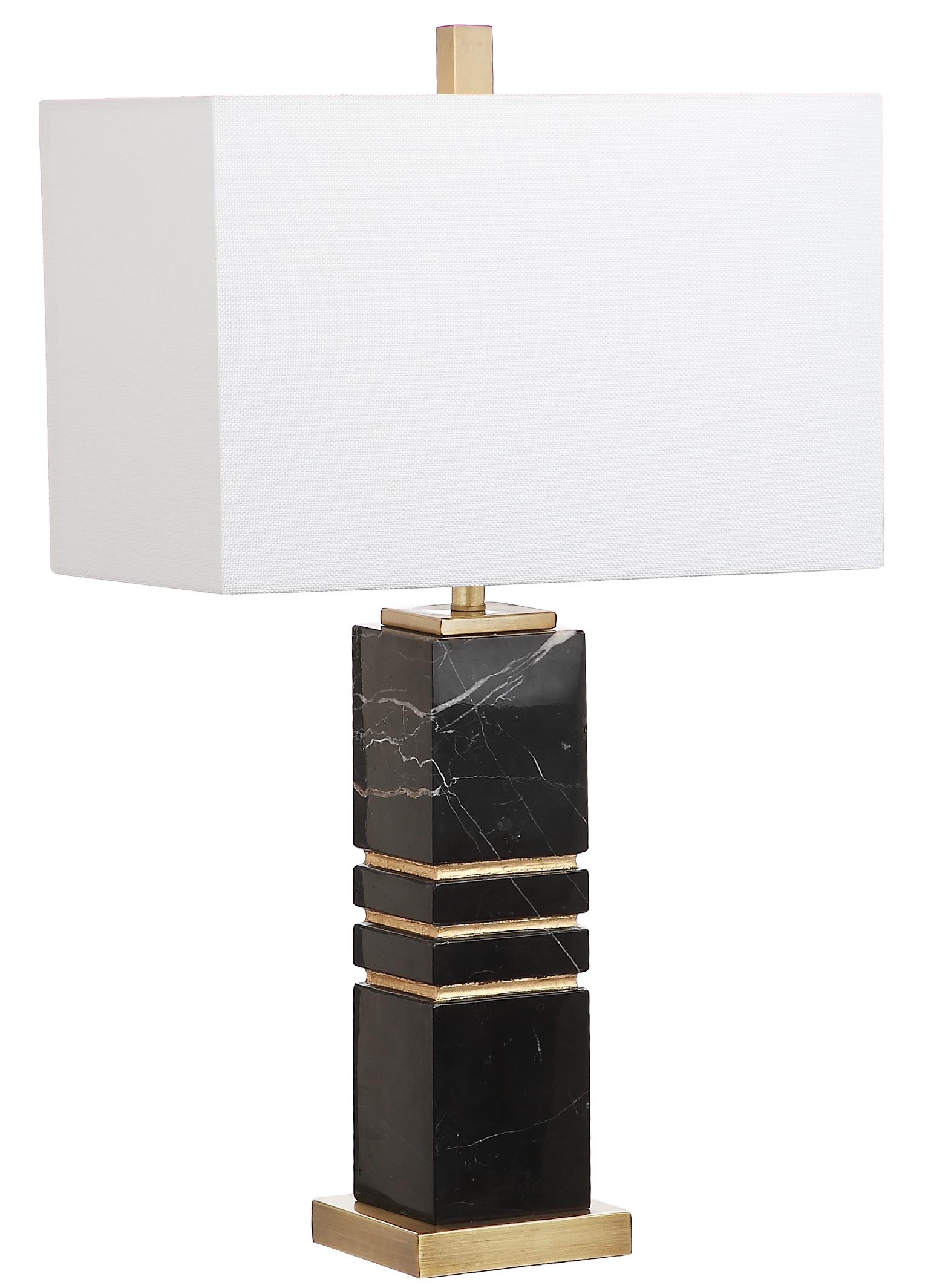 Jaxton Marble 27.5-Inch H Table Lamp - Black/Gold - Arlo Home - Image 0