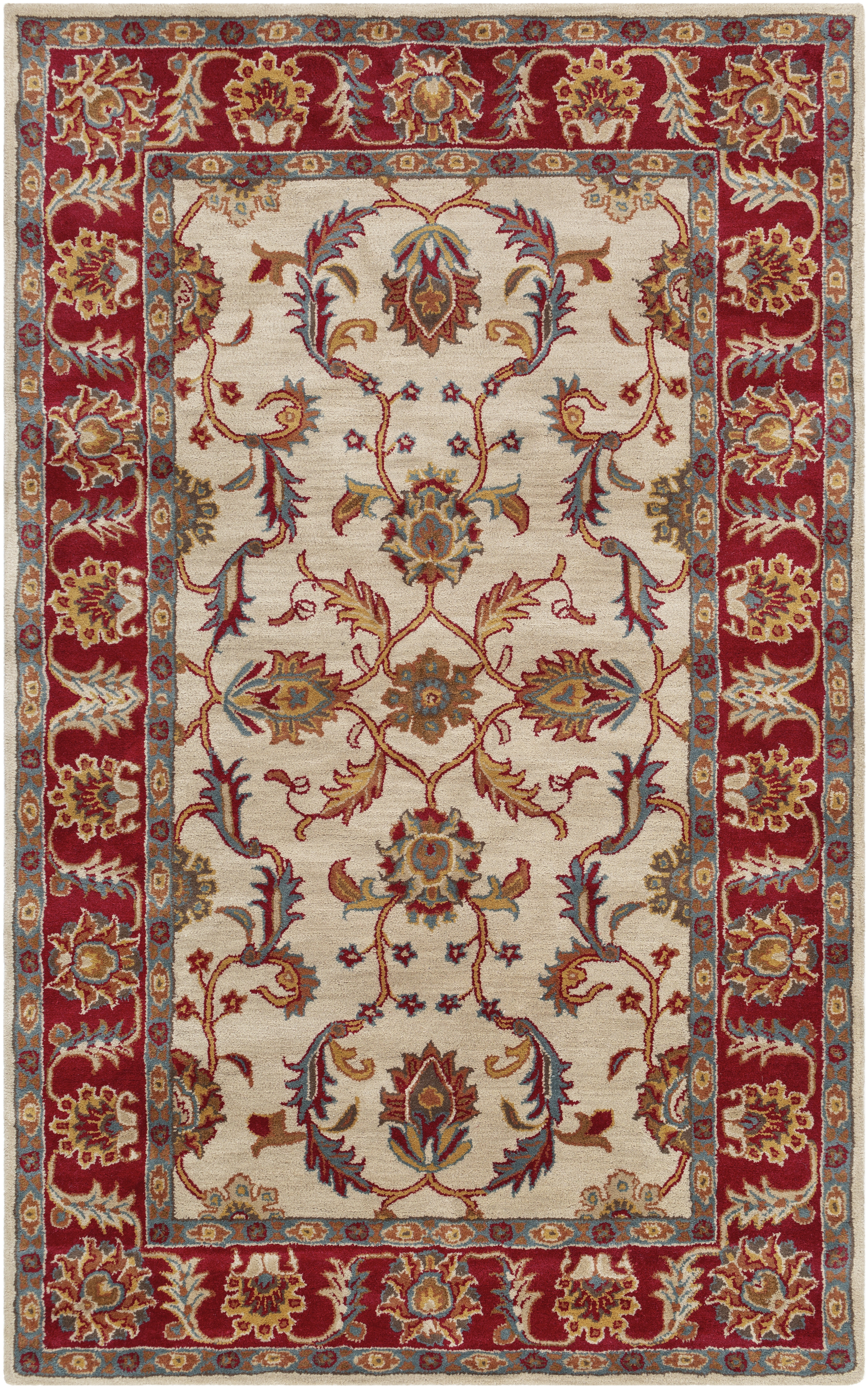 Caesar Red Indoor 2' x 3' Handmade Rug - Image 0