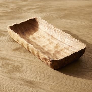 Natural Wood Tray, Rectangle 16in - Image 0
