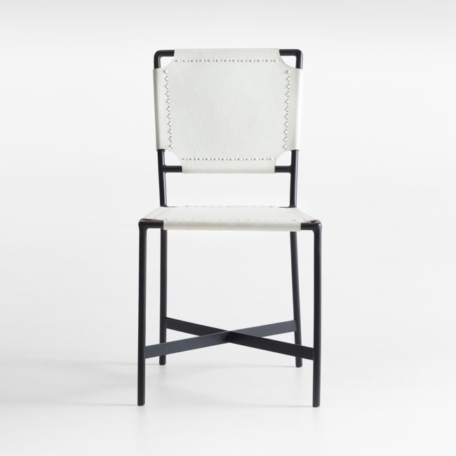 Laredo White Leather Dining Chair - Image 0
