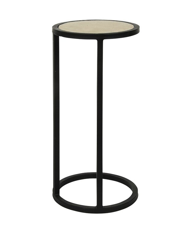 ellahome Vegas End Table Table Base Color: Distressed Gray - Image 0