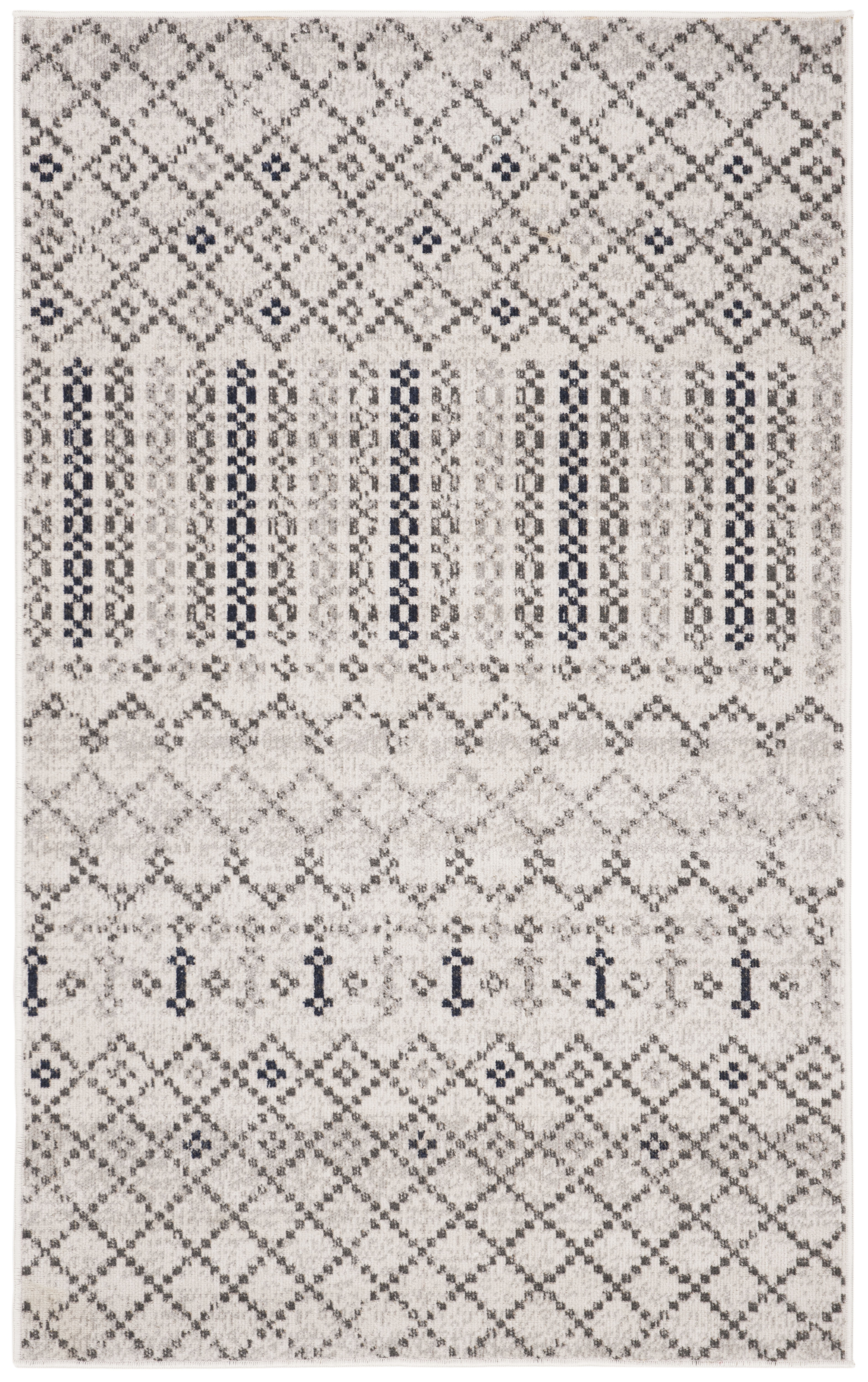 Arlo Home Indoor/Outdoor Woven Area Rug, MTG366G, Grey/Charcoal,  3' X 5' - Image 0