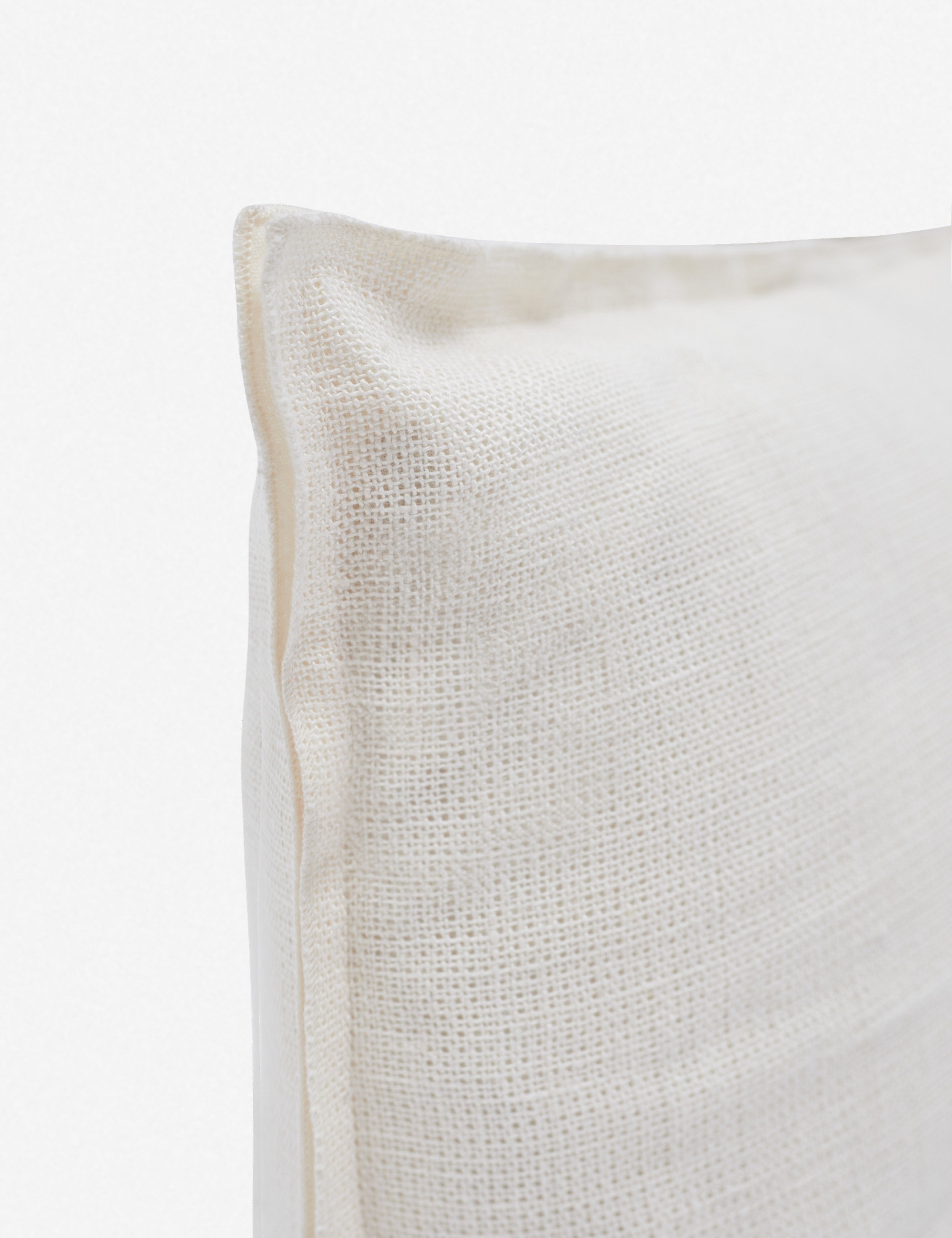 Arlo Linen Long Lumbar Pillow, Ivory - Image 2