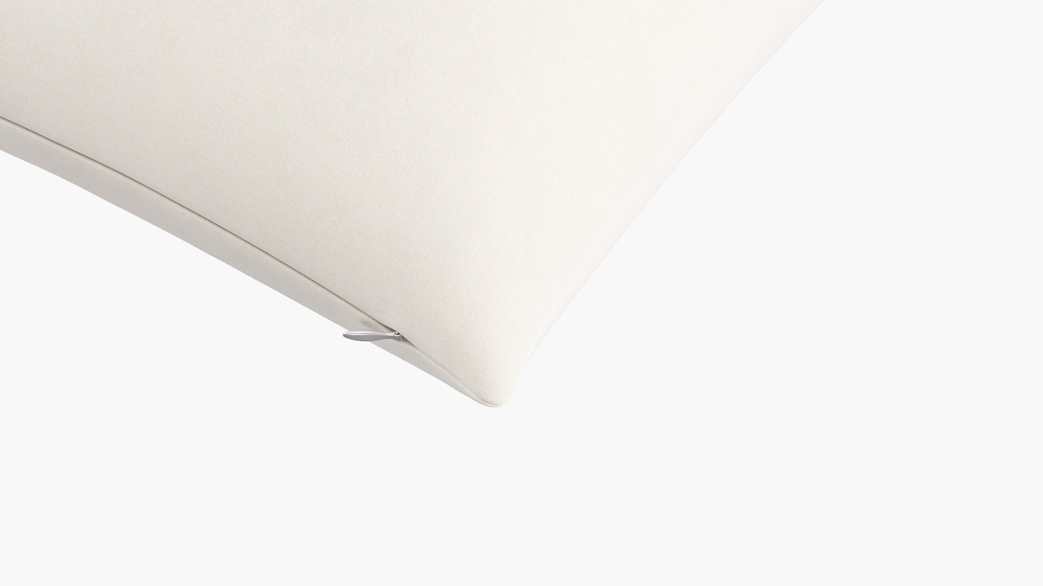 Throw Pillow 20", White Classic Velvet, 20" x 20" - Image 1