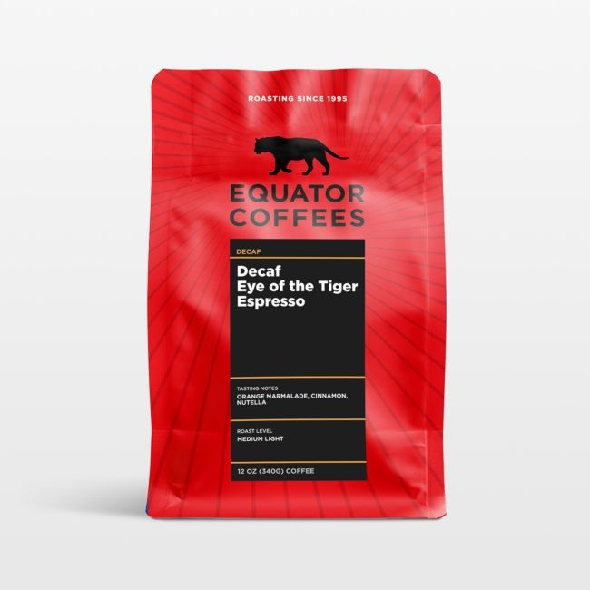 Equator Coffee Decaf Eye of the Tiger Espresso Blend Coffee Beans - Image 0