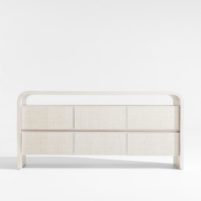 Rica Grasscloth 6-Drawer Dresser by Leanne Ford - Image 0