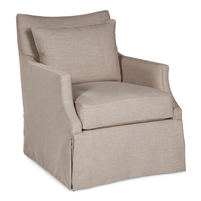 Fairfield Chair Holly Swivel Armchair Body Fabric: 3152 Putty, Motion Type: Swivel Glider - Image 0