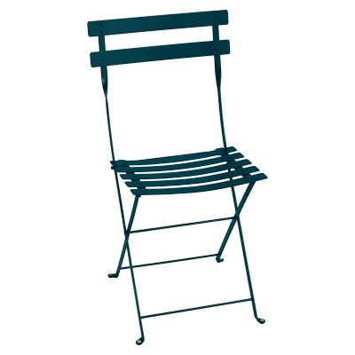 Fermob Outdoor Bistro Side Chair Frame, Set of 2, Steel, Acapulco Blue - Image 0
