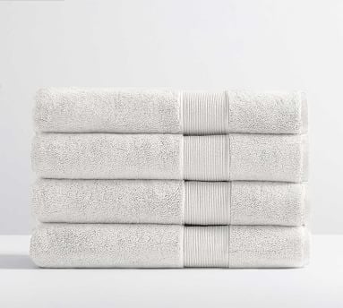 Classic Organic Bath Towels, Gray Mist, Set of 4 - Image 5