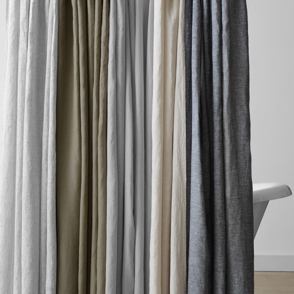 The Citizenry Stonewashed Linen Shower Curtain | Blue - Image 9