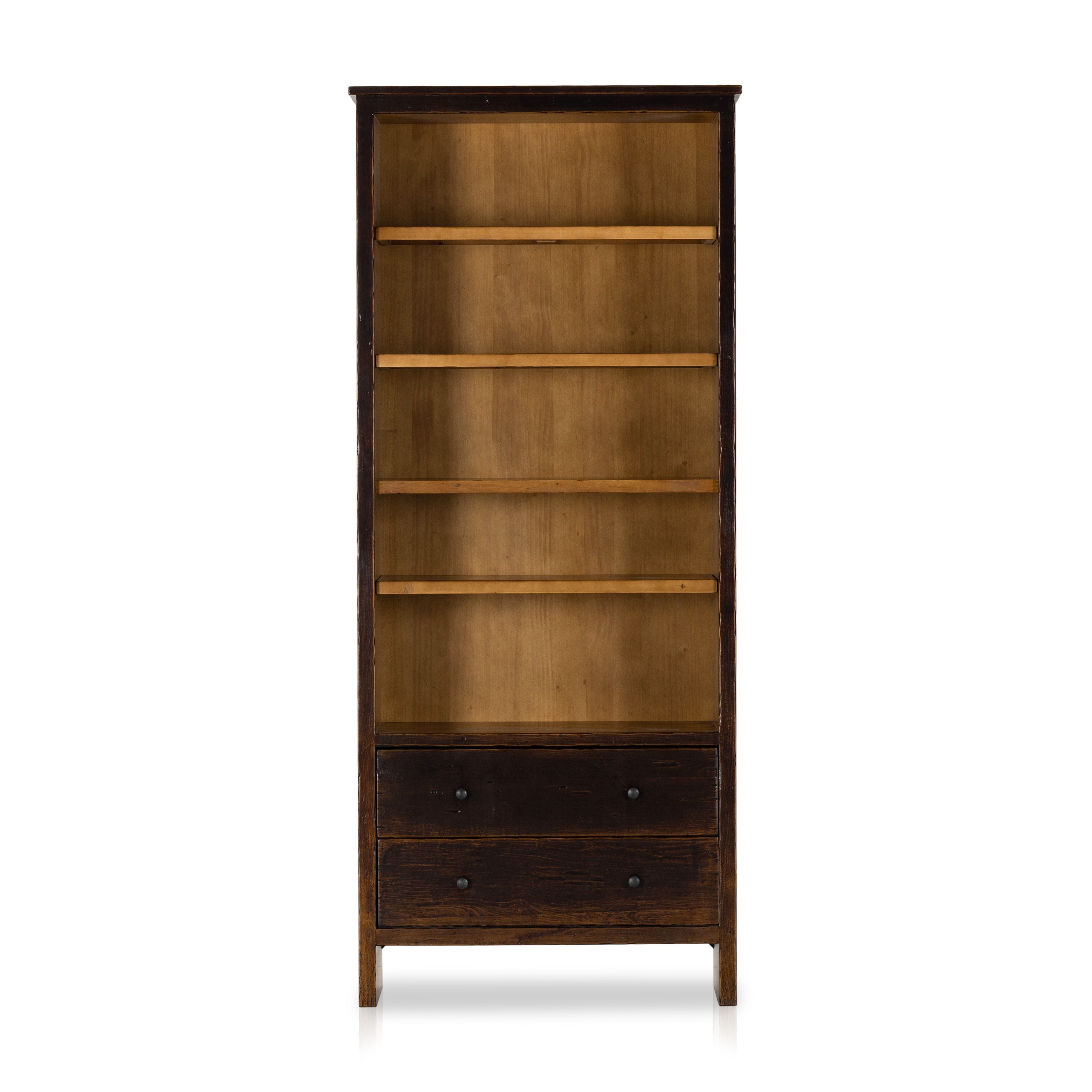 Macgregor Bookcase-Distressed Walnut - Image 3