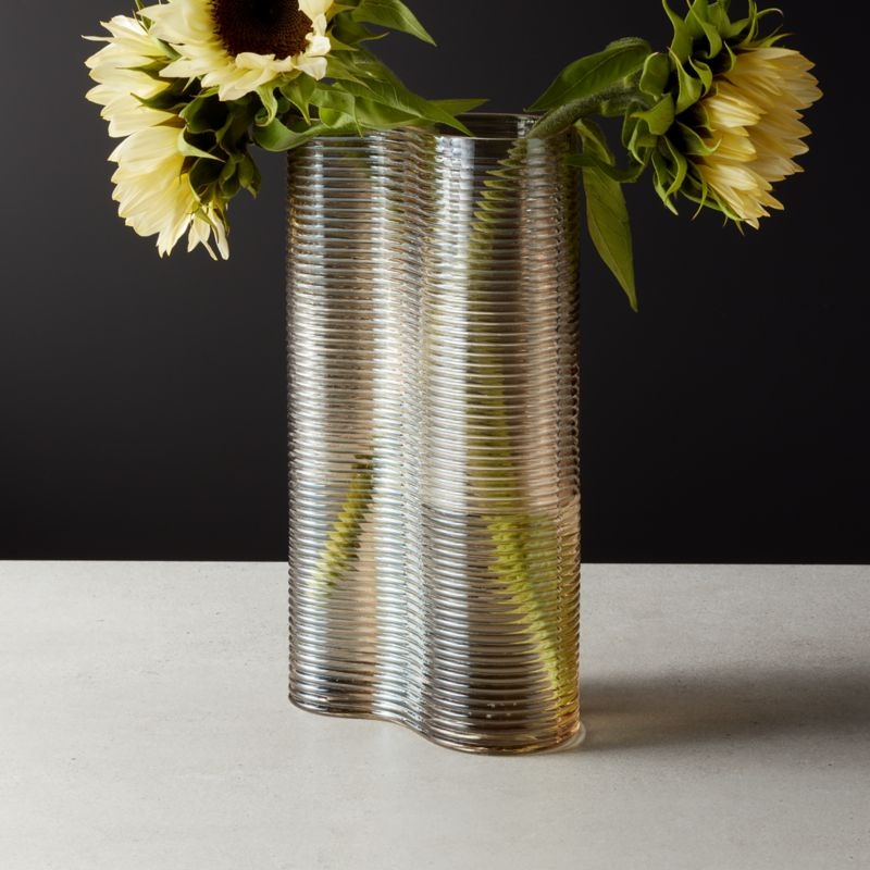 Fluid Dark Glass Vase - Image 1