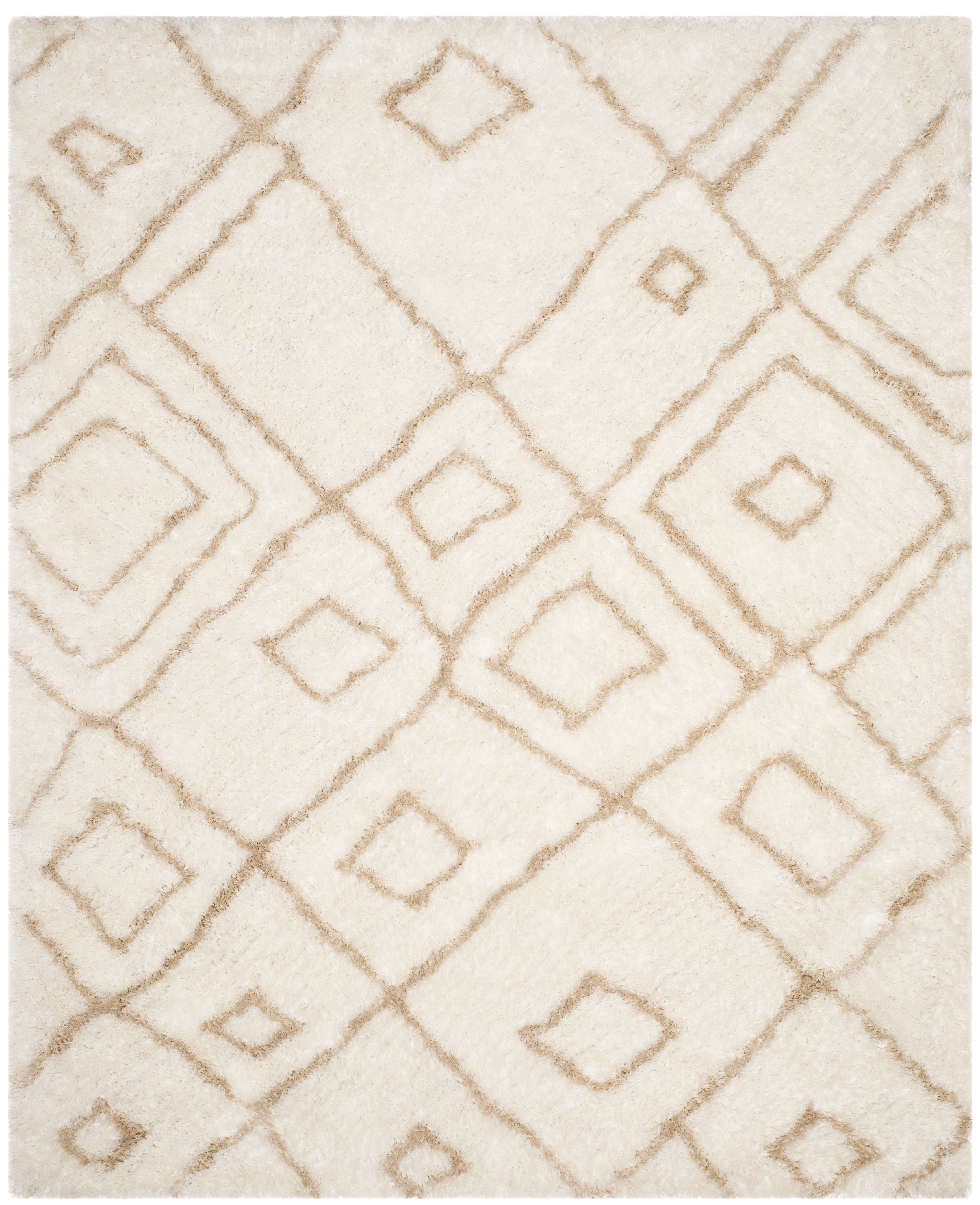 Arlo Home Hand Tufted Area Rug, SGT727C, Ivory/Beige,  8' X 10' - Image 0
