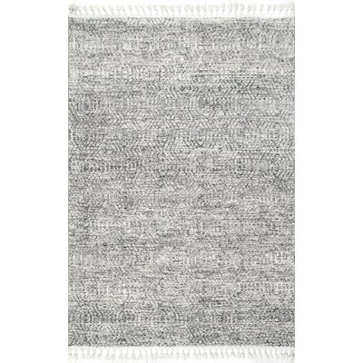 Miah Abstract Gray/White Area Rug - Image 0
