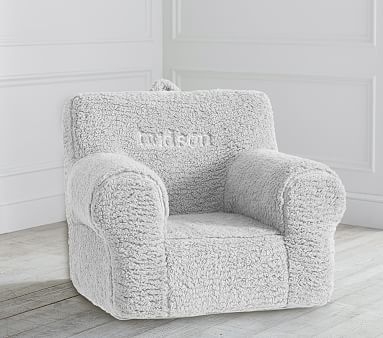 Kids Anywhere Chair(R), Gray Cozy Sherpa - Image 0