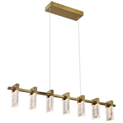 Sorrento 40-in Integrated Led Linear Chandelier Lighting Fixture - Image 0