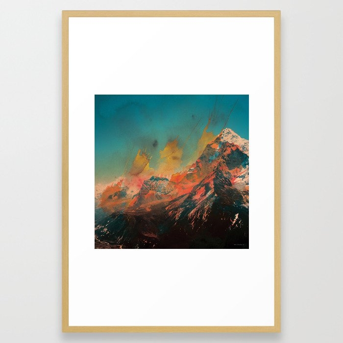 Mountain Framed Art Print by Andreas Lie - Conservation Natural - LARGE (Gallery)-26x38 - Image 0