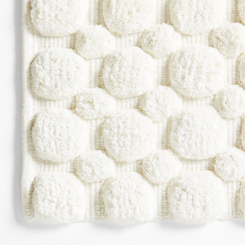Kupla Ivory 100% Organic Cotton Bath Rug - Image 1
