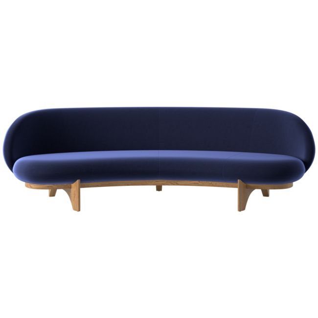 Newt 97" Curved Sofa Luca Eclipse - Image 0