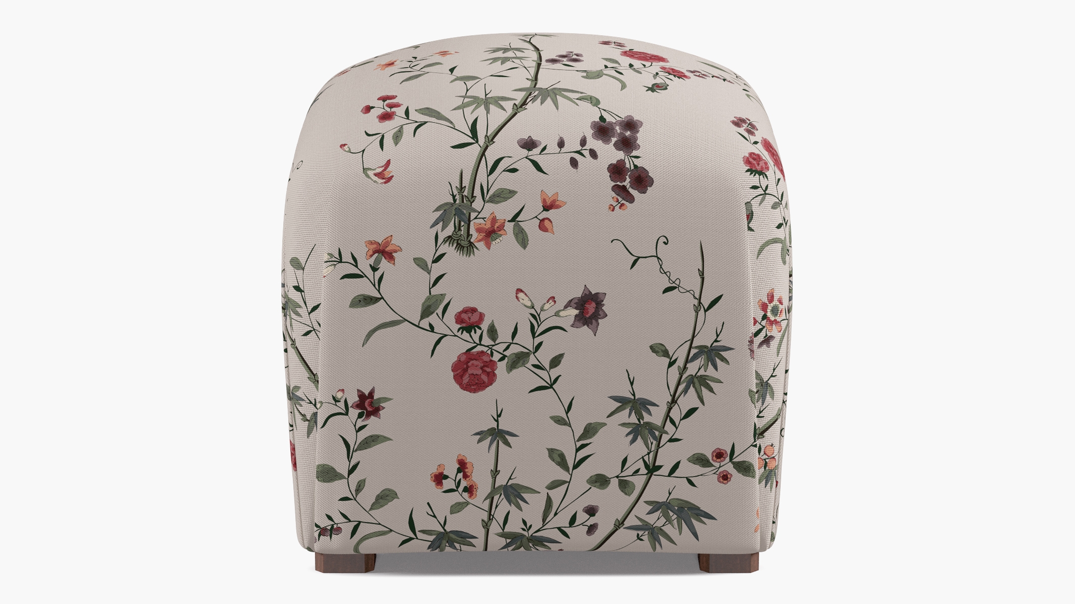 Deco Ottoman, Multi Bamboo Garden - Image 0