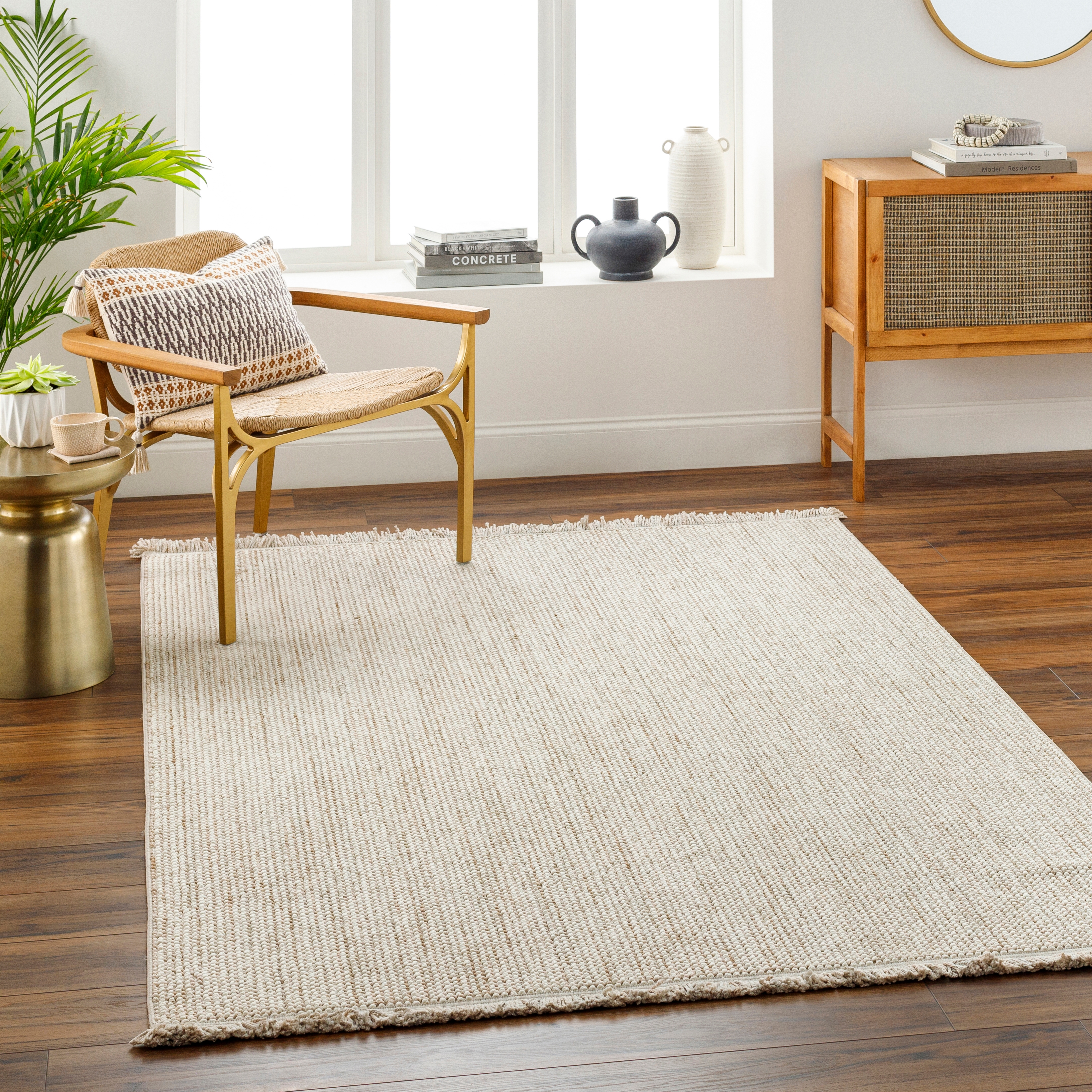 Livabliss New Delhi Beige Indoor 8'11" x 12' Machine Woven Rug - Image 1