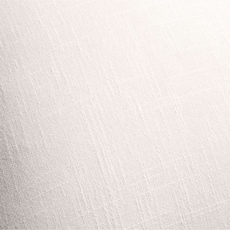 Organic Cotton Monogrammable 20"x20" Pampas Ivory Throw Pillow Cover - Image 2