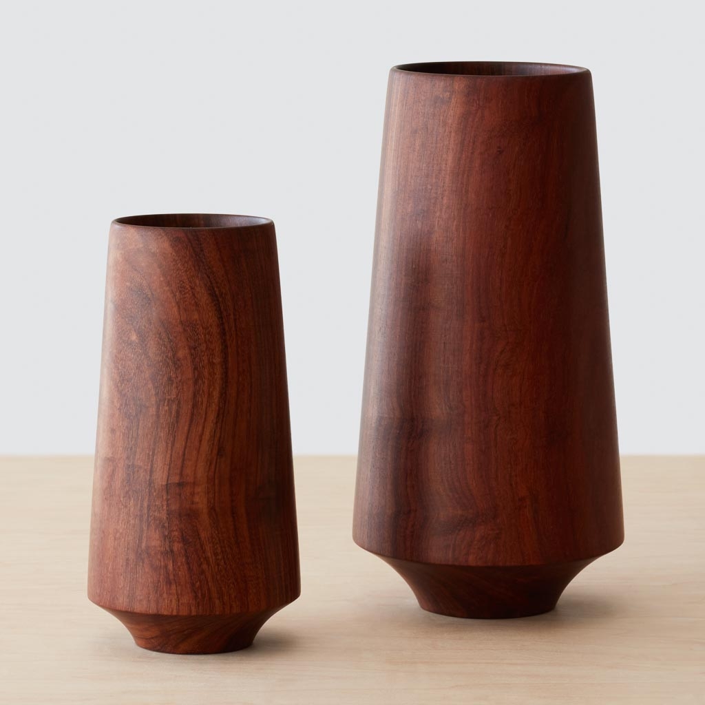 The Citizenry Tikal Wood Vase | White - Image 1