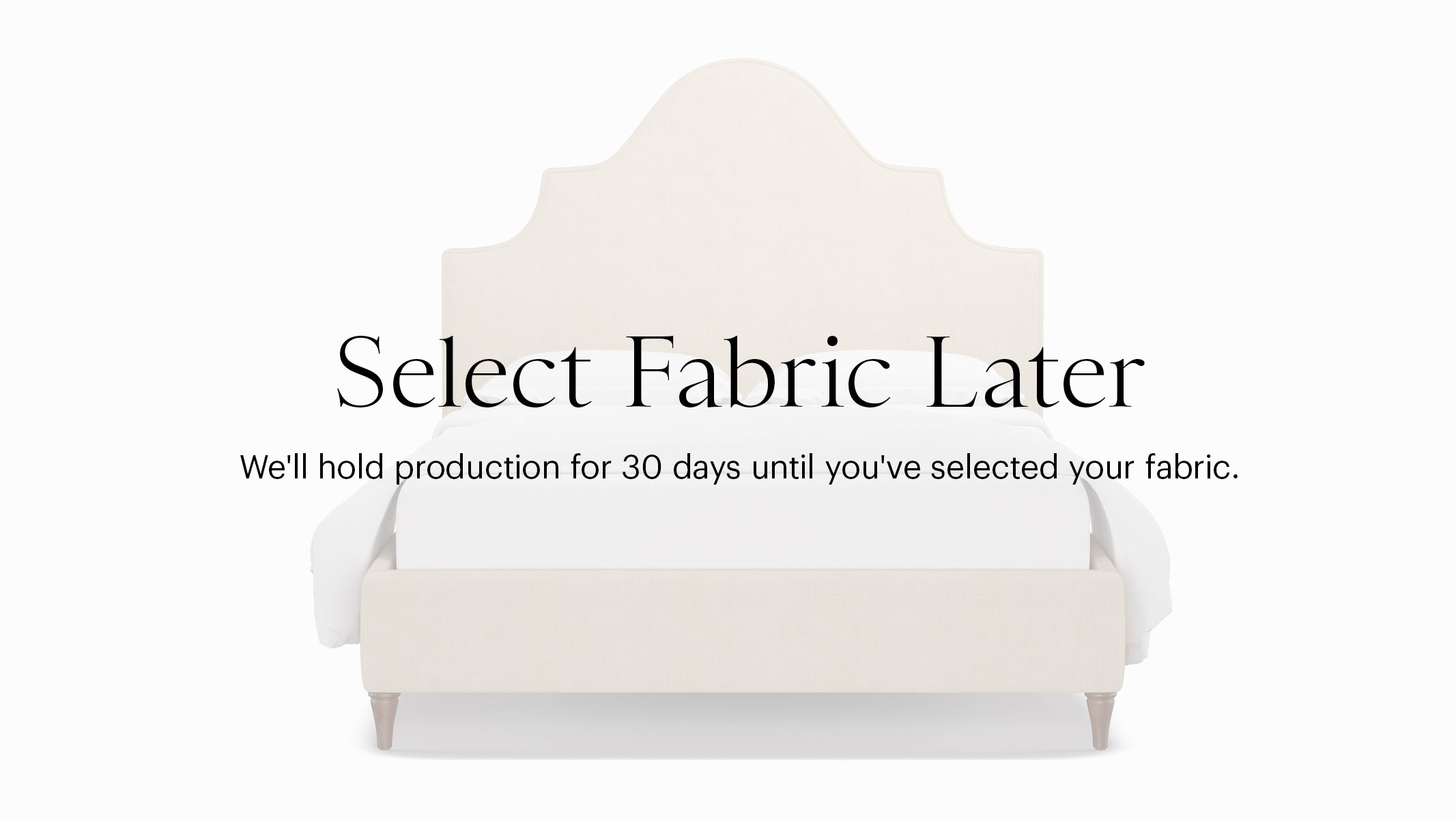 Statement Bed, Buy Now, Decide Later, Walnut Decorative Tapered Leg, King - Image 0