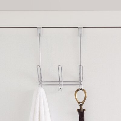 6 - Hook over the Door Wall Mounted Coat Rack in White - Image 0