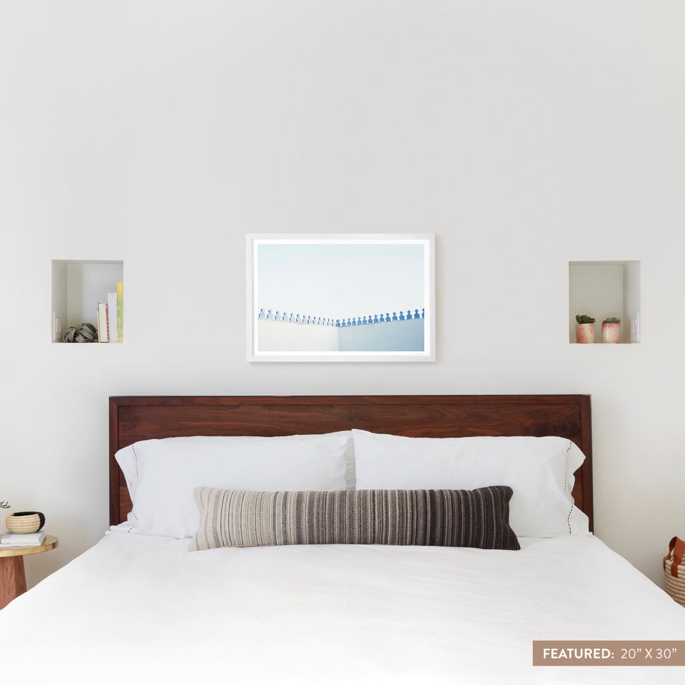 The Citizenry Blue City .02 Wall Art Natural Frame | 30" x 45" - Image 3