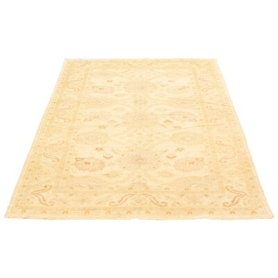 One-of-a-Kind Fradley Hand-Knotted 1990s 6'2" x 8'10" Wool Area Rug in Cream - Image 0