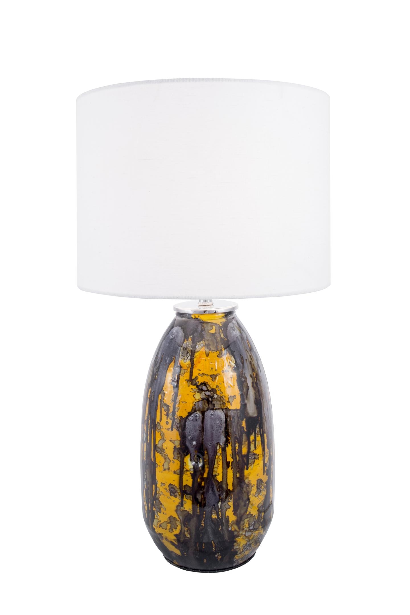  Clinton 25" Glass Table Lamp - Image 1