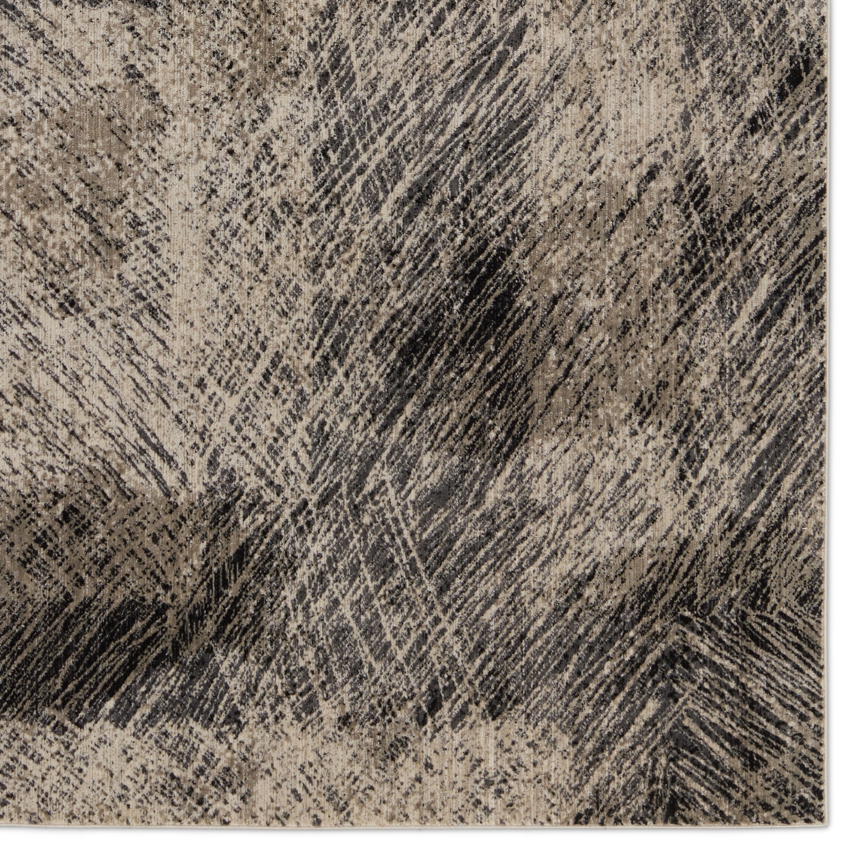 Dairon Abstract Black/ Taupe Area Rug (8'X10') - Image 3