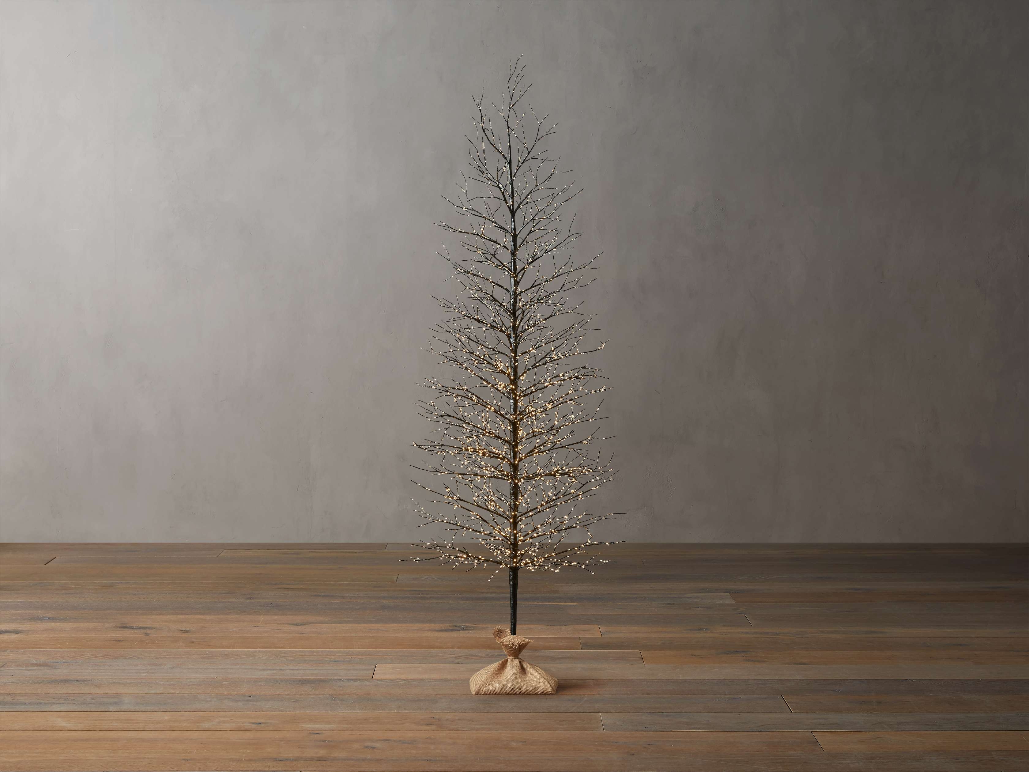 String Light Tree in Black Plastic 8' - Image 0
