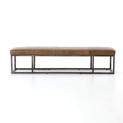 McGee Leather Bench - Image 0