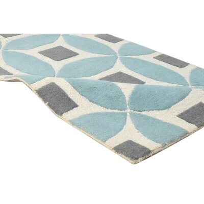 One-of-a-Kind Hand-Knotted 2' x 3' Wool Area Rug in Blue - Image 0