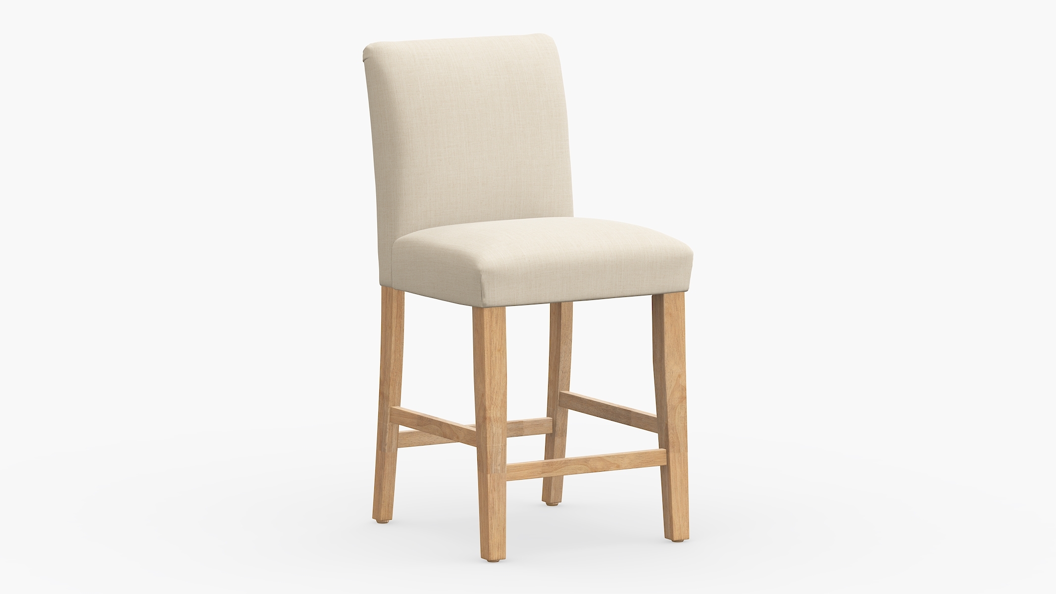 Classic Dining Counter Stool, Husk Everyday Linen, Natural - Image 0