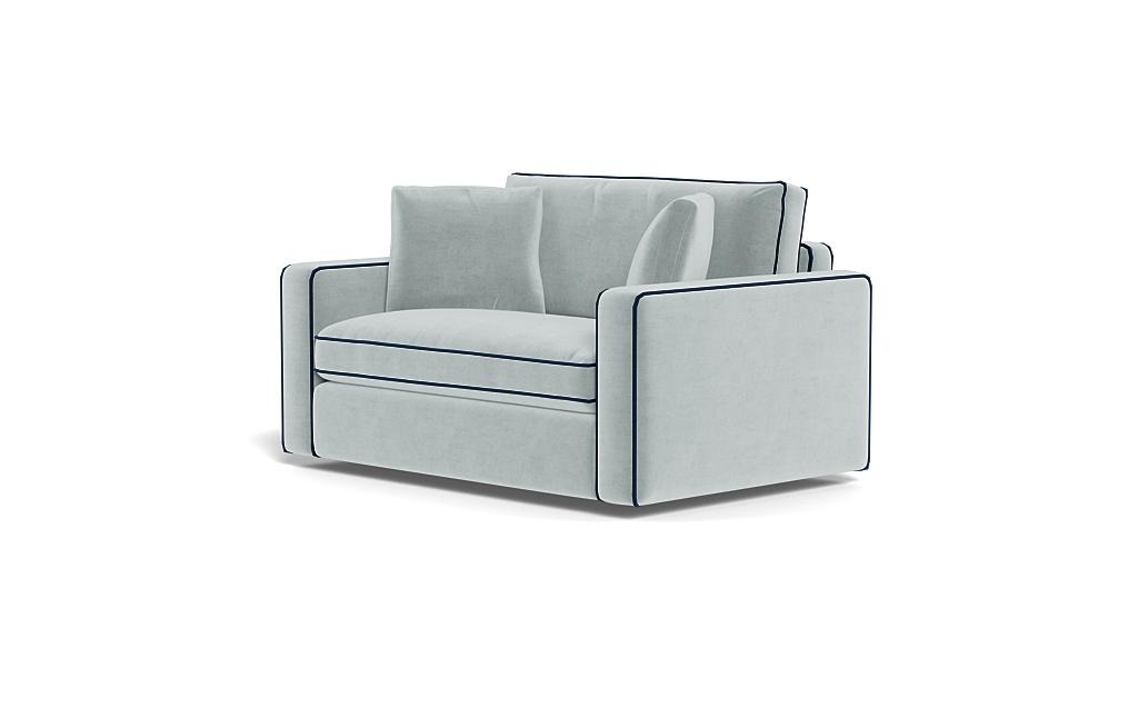 James Twin Sleeper Sofa with Contrast Piping - Image 2