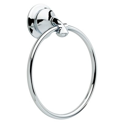 Linden™ Wall Mount Round Closed Towel Ring Bath Hardware Accessory - Image 0