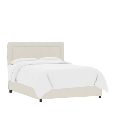 Danette Border Linen Upholstered Standard Bed - Image 0