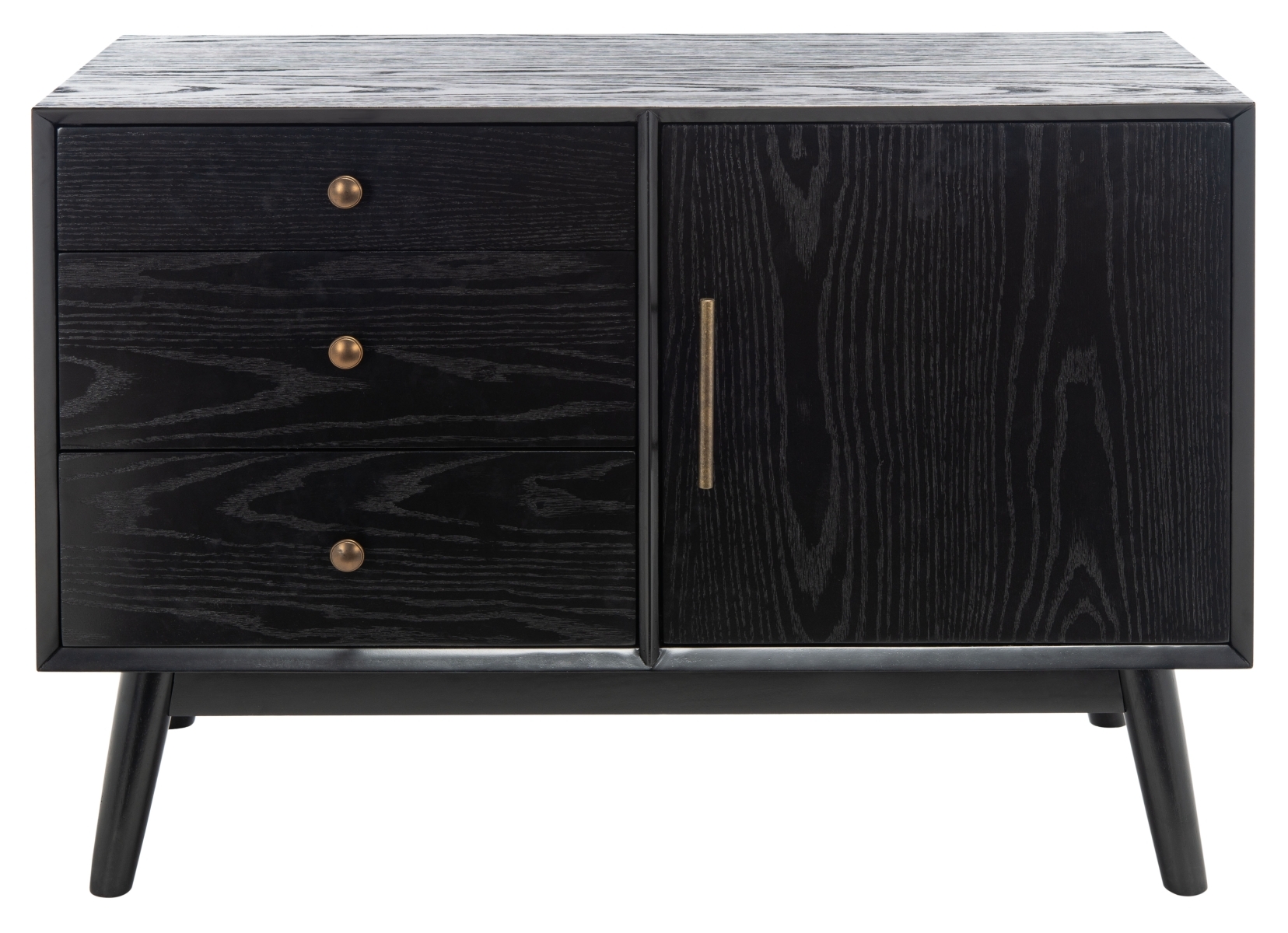 Elissa Mid-Century Small Media - Black - Image 0