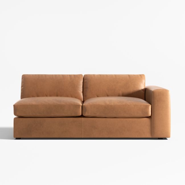 Oceanside Leather Right-Arm Sofa Sectional Piece - Image 0