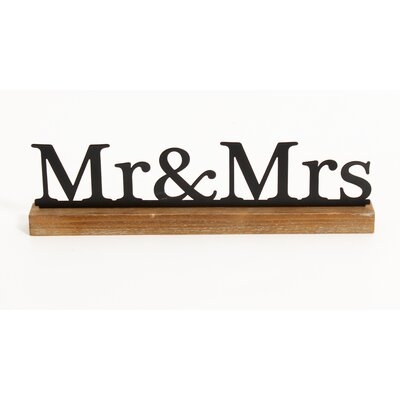 Mr and Mrs Letter Block - Image 0