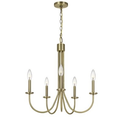 Yetuart 5 - Light Candle Style Classic / Traditional Chandelier - Image 0