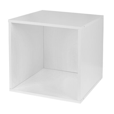 Handford Stackable White Storage Laminate Cube - Image 0