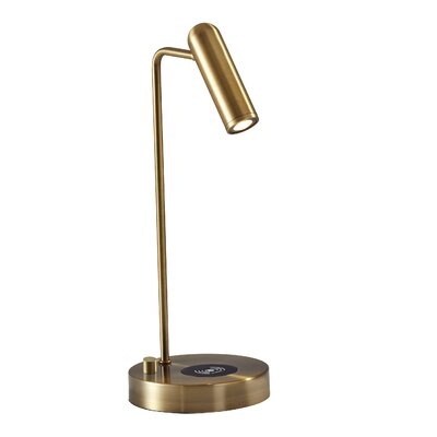 Avon 17" Desk Lamp With USB And Wireless Charging - Image 0